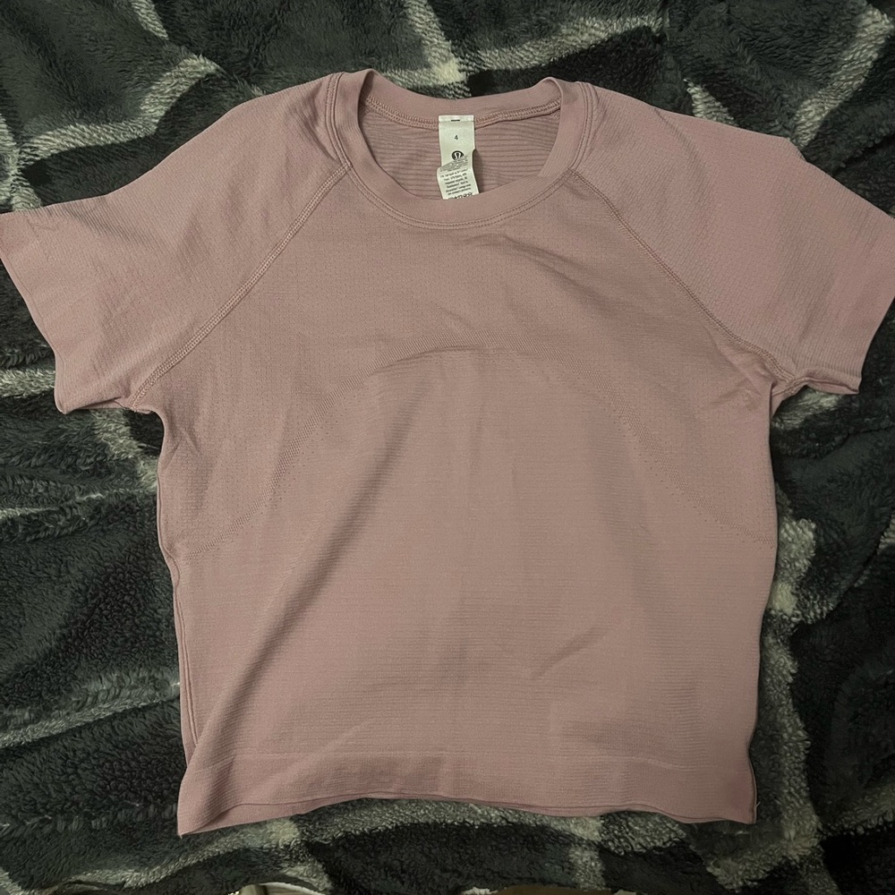 Lululemon Athletica Pink Fitted Polo T-Shirt